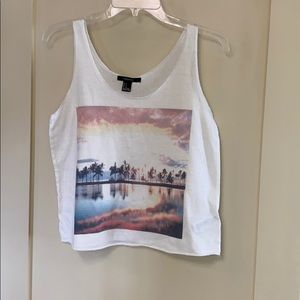 Palm tree crop top